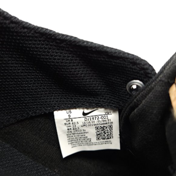 Nike Court Legacy Canvas Cork Black Low Top Sneakers New - Picture 11 of 13